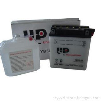 high capacity YB5L-B 12v 5ah Dry Cell Motorcycle Battery 12